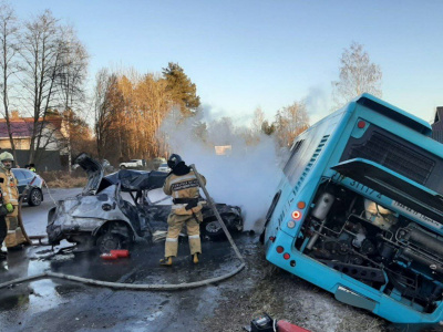 В ДТП с автобусом в Ленобласти: есть подробности